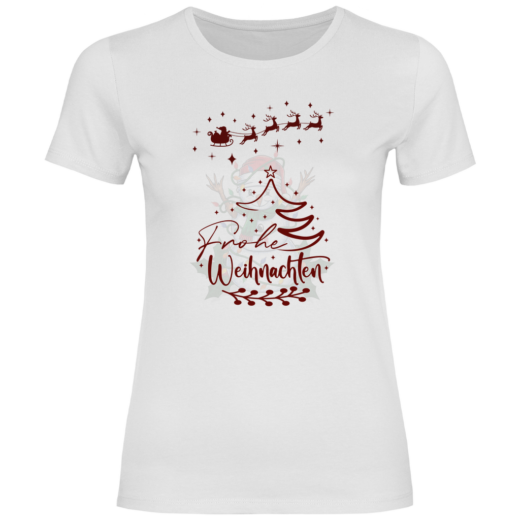 Damen T-Shirt weihnachten-09
