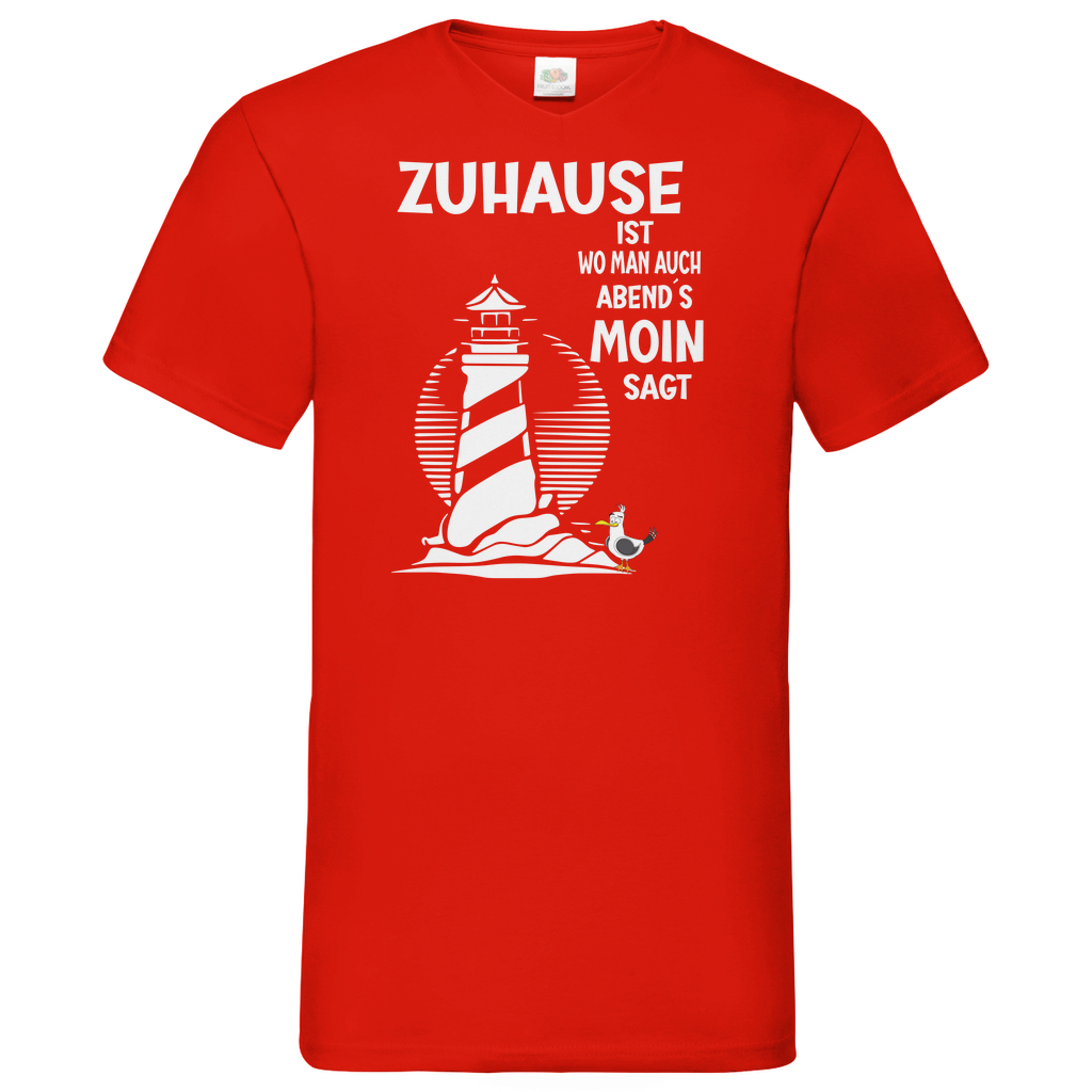 Herren Basic V-Neck T-Shirt spruch011