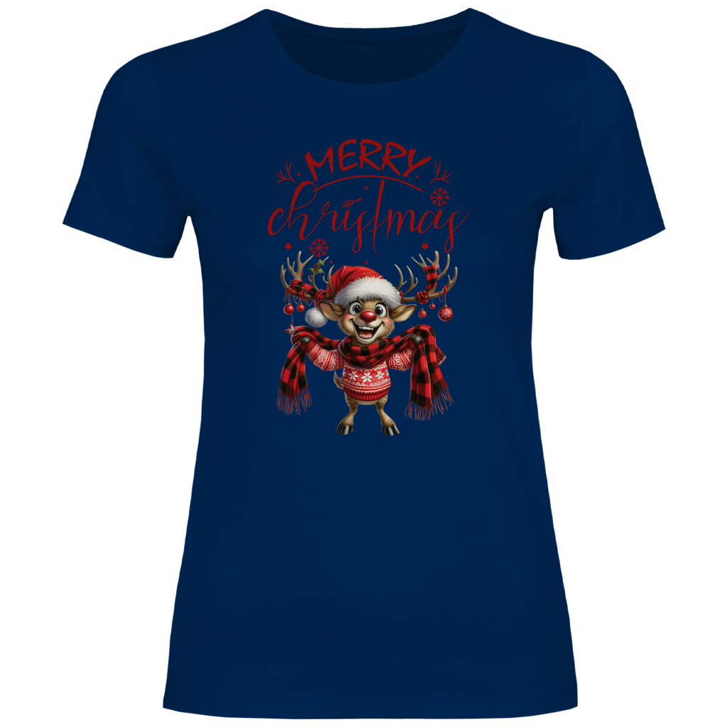 Damen T-Shirt weihnachten-12