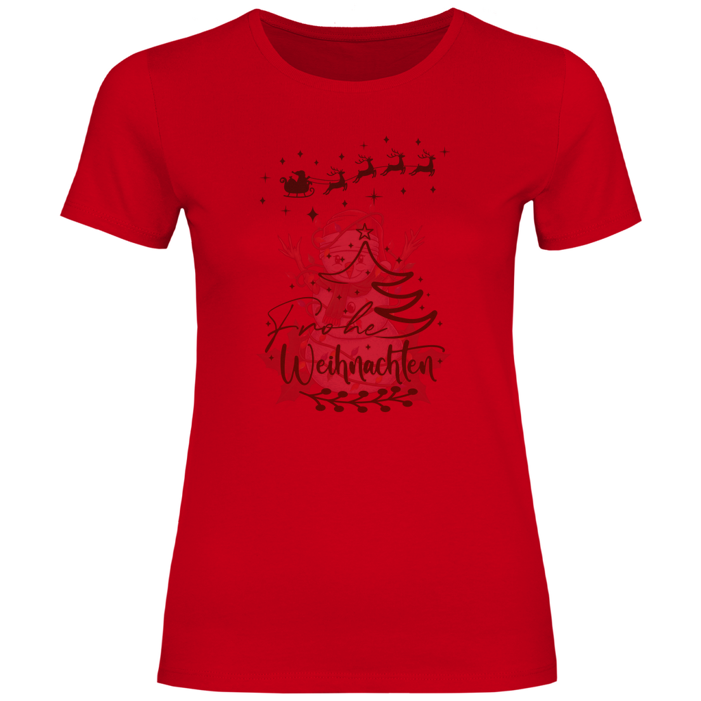 Damen T-Shirt weihnachten-09