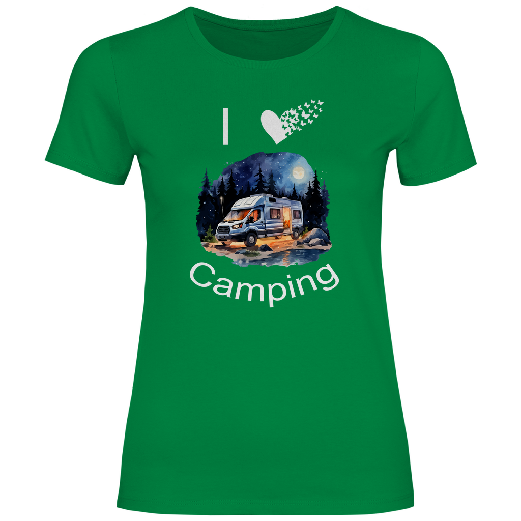 Damen T-Shirt camping-06