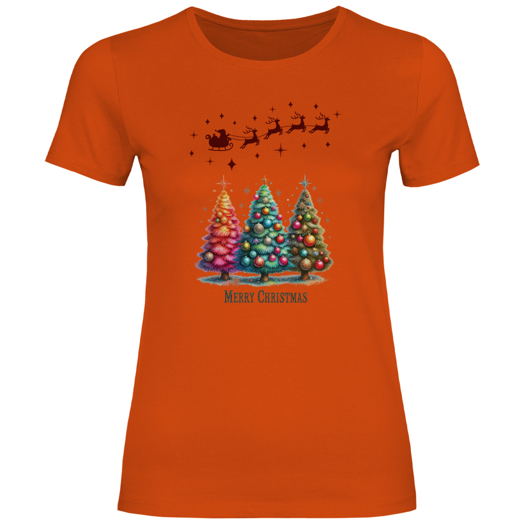 Damen T-Shirt weihnachten-08