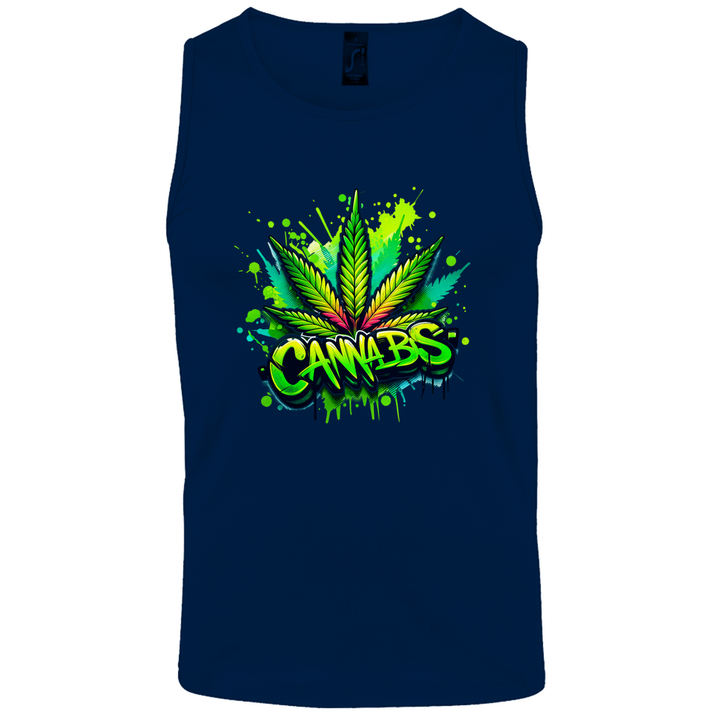 Herren Basic Tank Top Canna-01