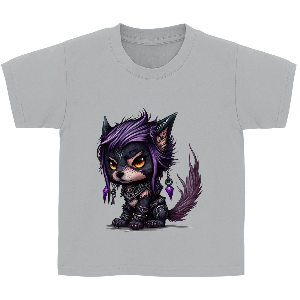Kinder Basic T-Shirt wolf 01