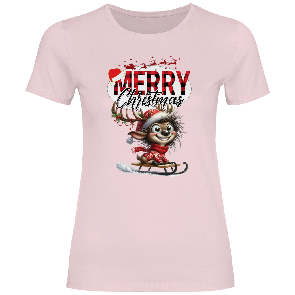 Damen T-Shirt weihnachten-11