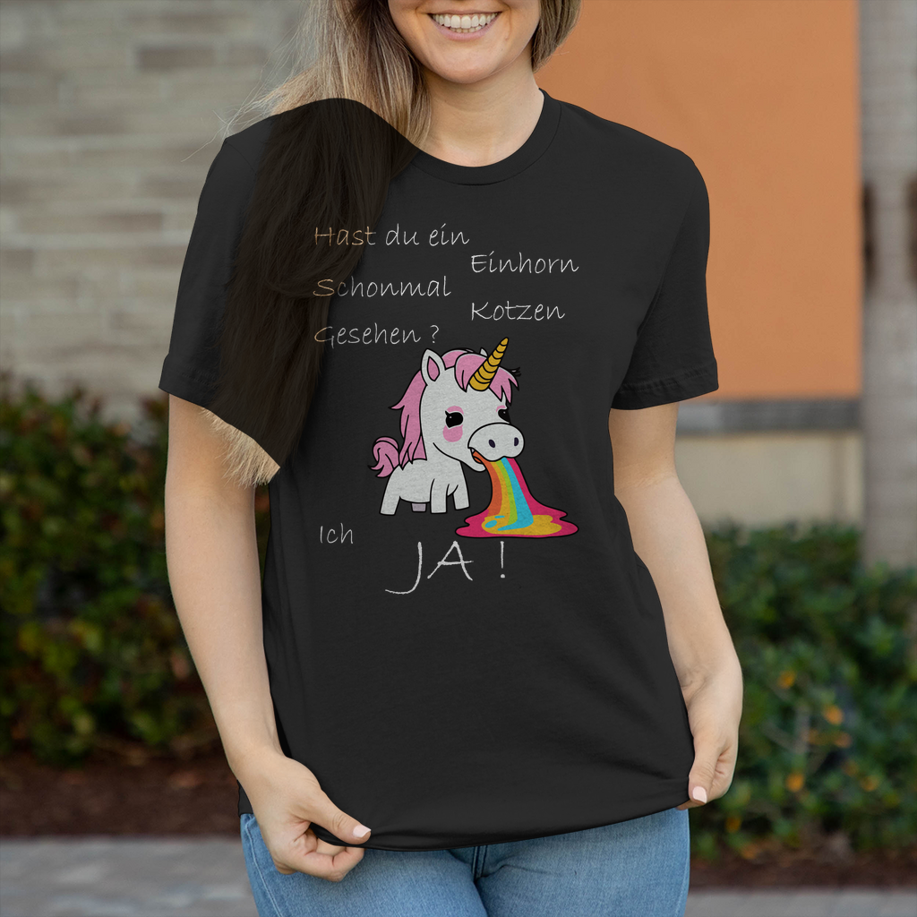 Damen T-Shirt Einhorn-01