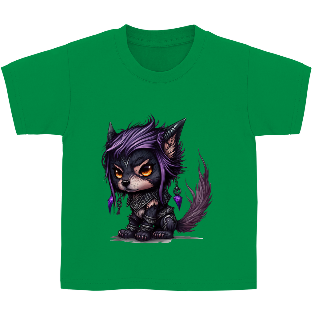 Kinder Basic T-Shirt wolf 01