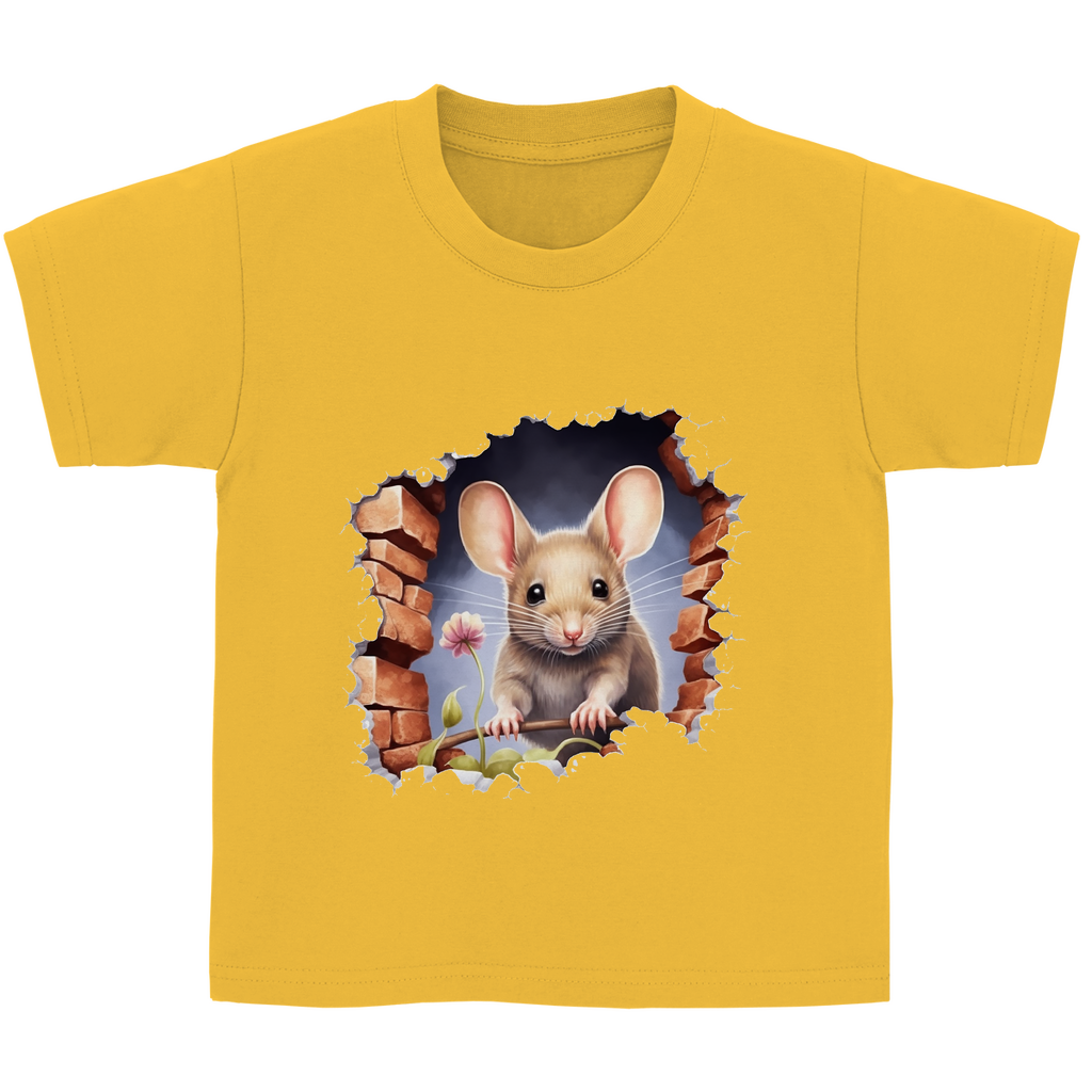 Kinder Basic T-Shirt maus-03