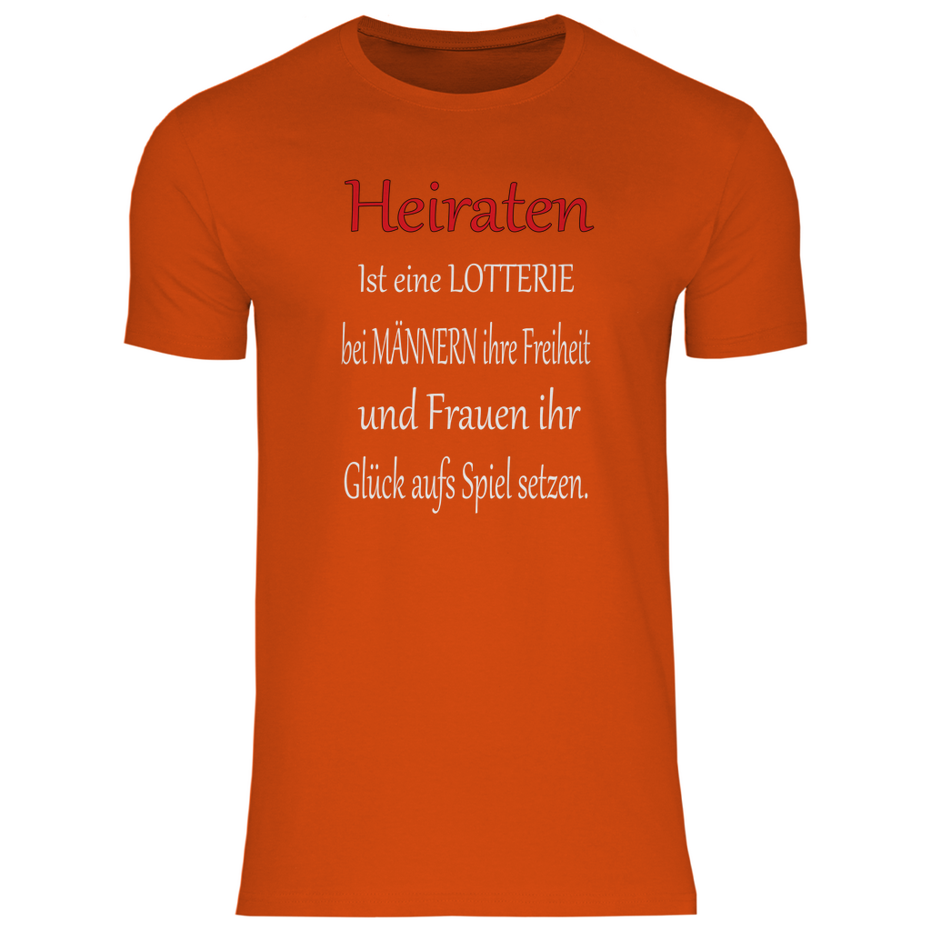 Herren T-Shirt heiraten-w