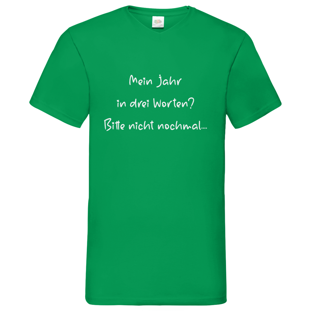 Herren Basic V-Neck T-Shirt spruch017