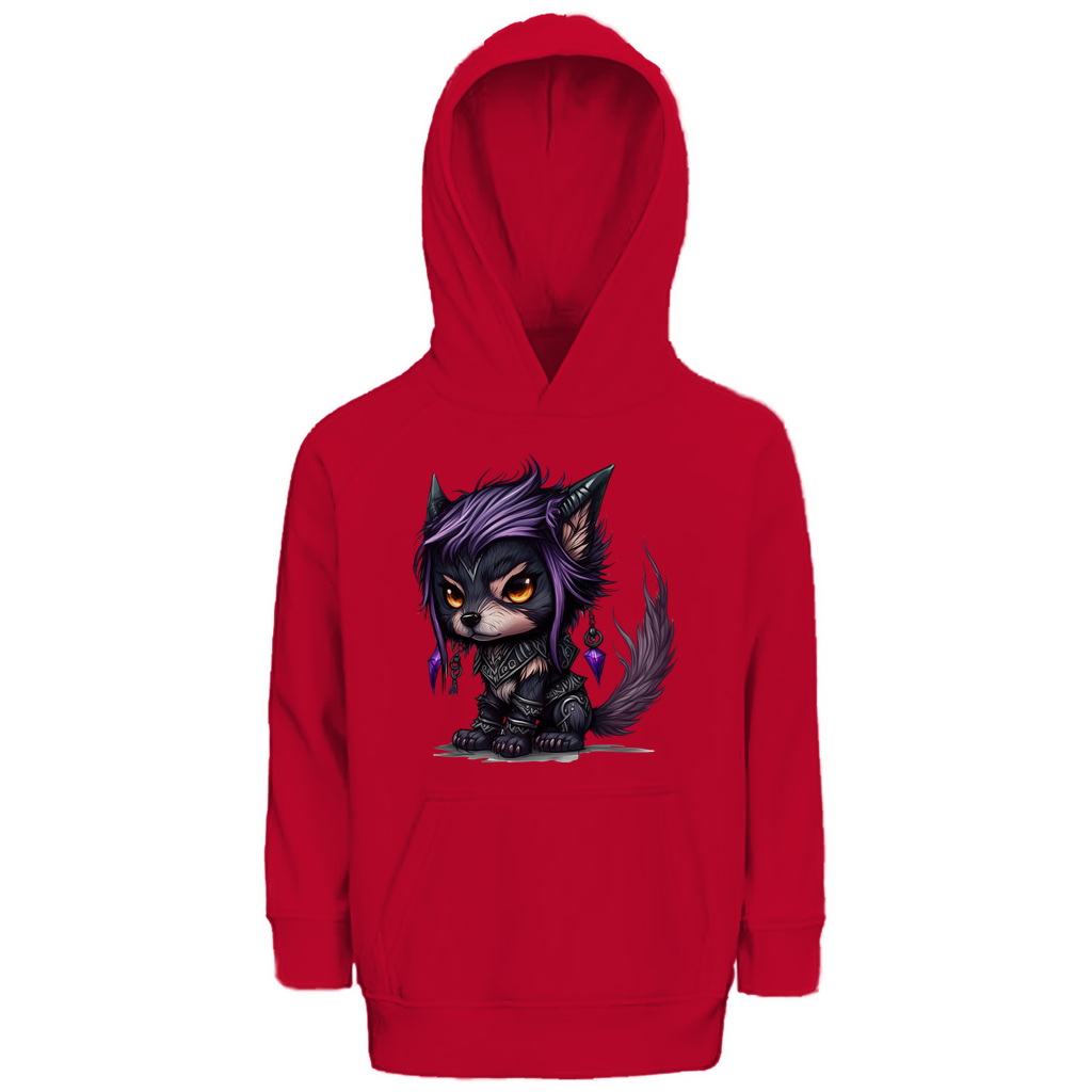 Kinder Premium Bio Hoodie wolf 01