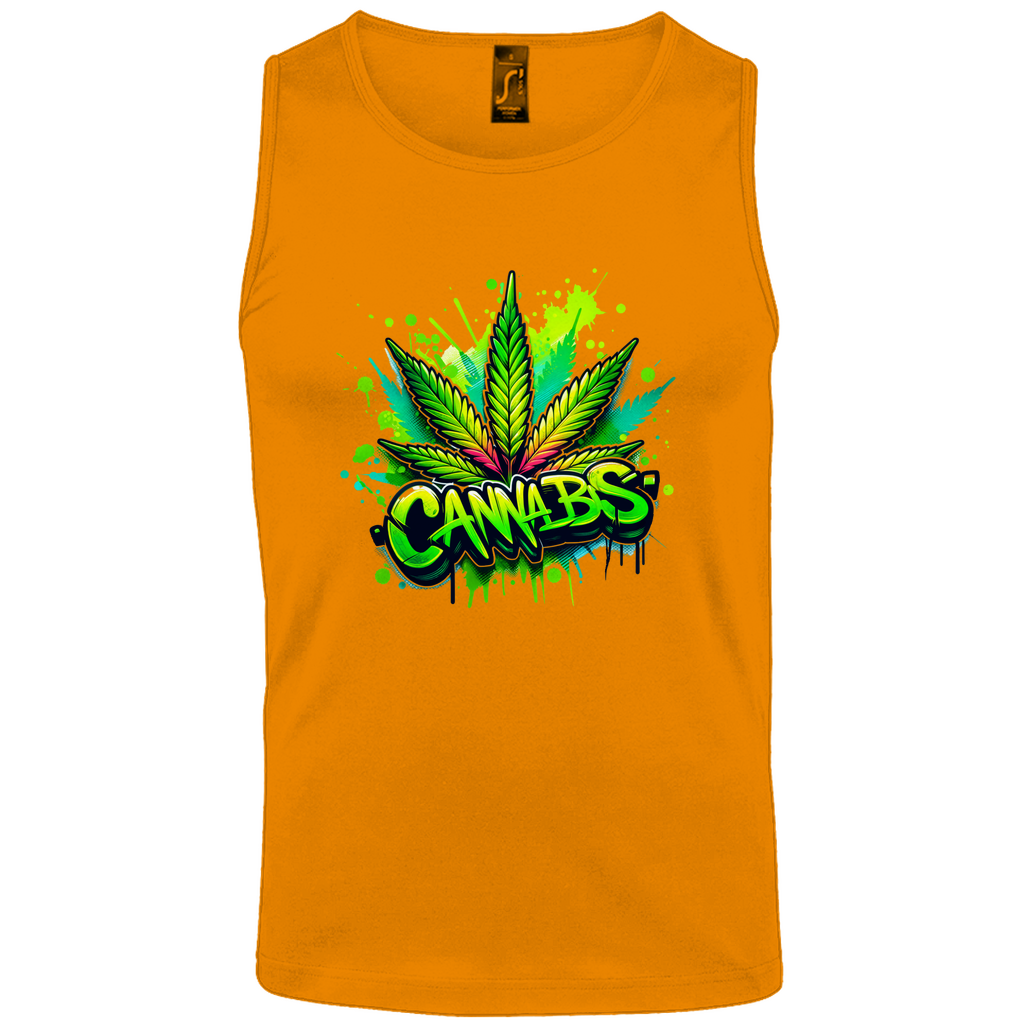 Herren Basic Tank Top Canna-01