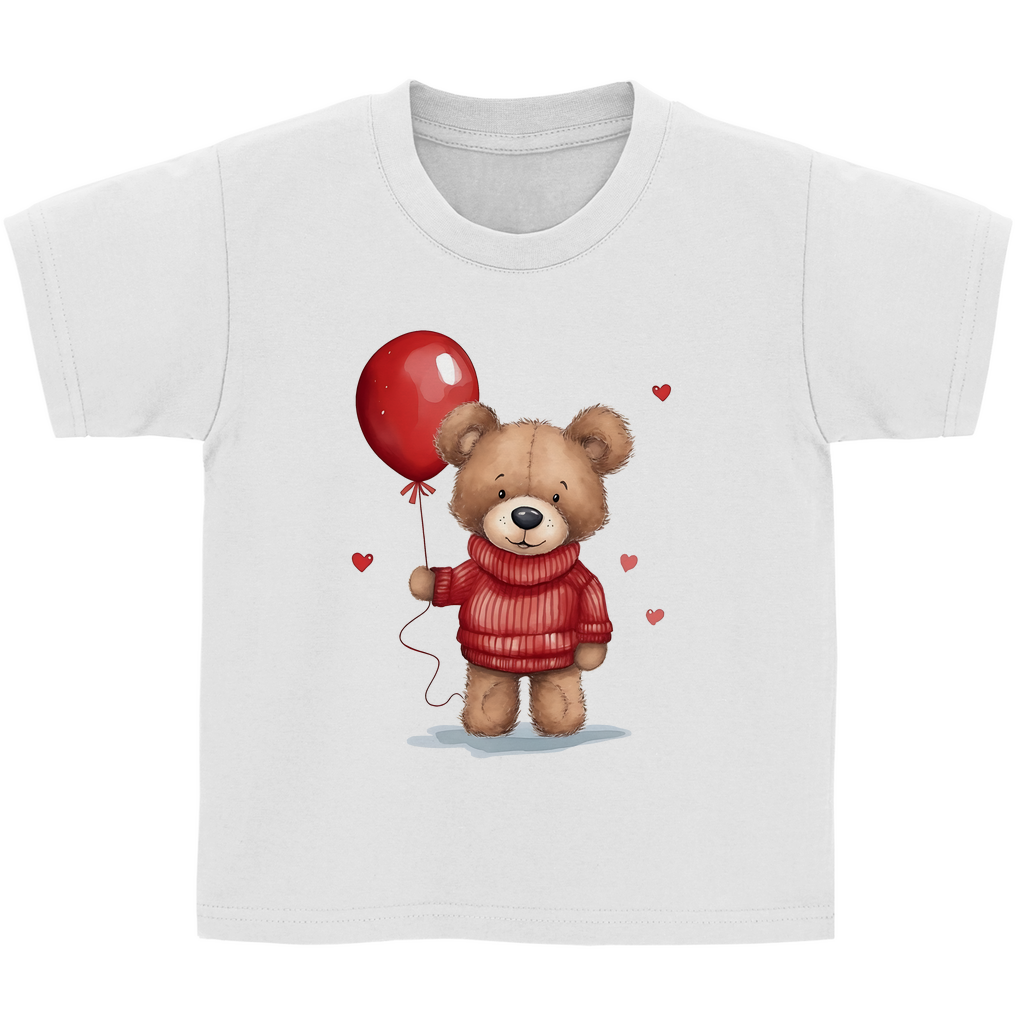 Kinder Basic T-Shirt Teddybär-01