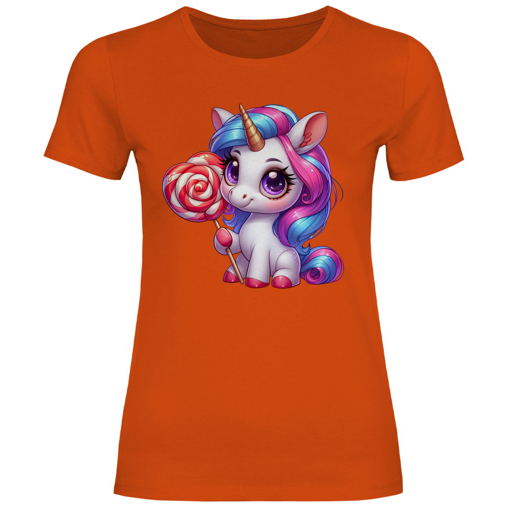 Damen T-Shirt Einhorn-02