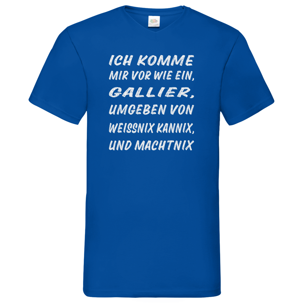 Herren Basic V-Neck T-Shirt spruch021