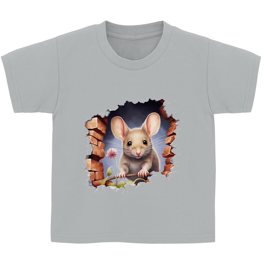 Kinder Basic T-Shirt maus-03
