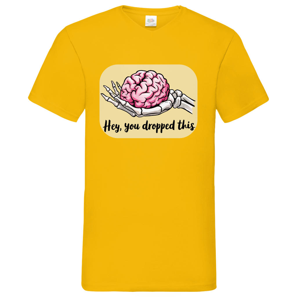 Herren Basic V-Neck T-Shirt spruch020
