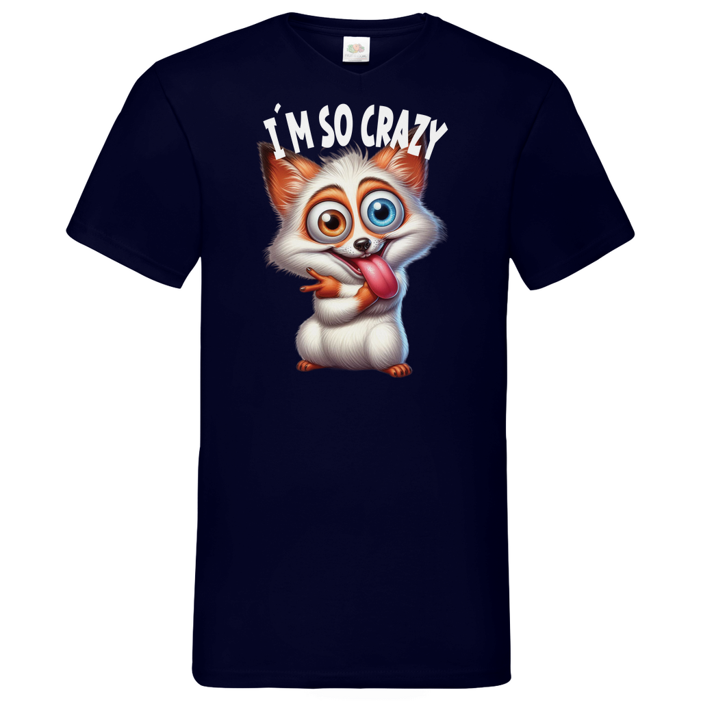 Herren Basic V-Neck T-Shirt spruch010