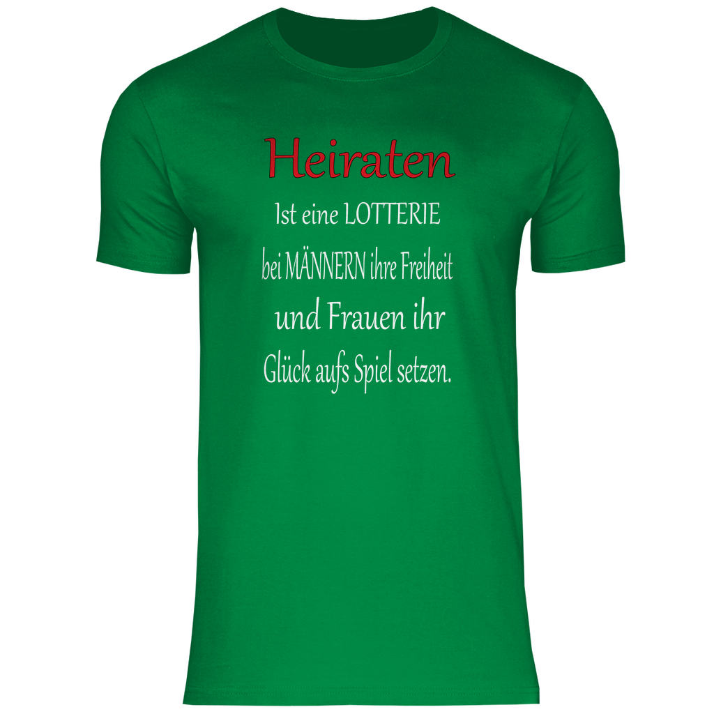 Herren T-Shirt heiraten-w